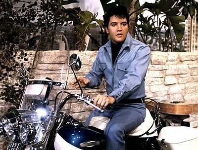 Elvis on his Harley Davidson