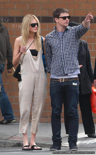 Josh Out And About With Blonde Girl.