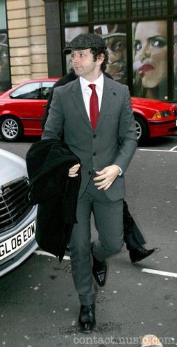  Michael Sheen arriving at the Radio One studios