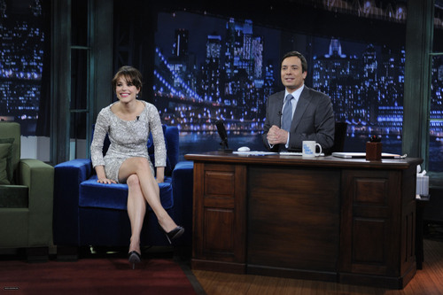 Rachel on Late Night with Jimmy Fallon - NYC (April 17)