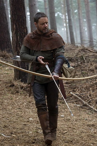 Russell as Robin Hood