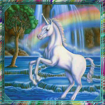 Unicorn Under  A Rainbow
