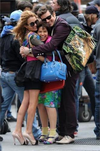  on set of ugly betty- 23 april/ 09
