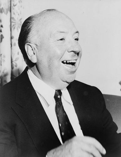 Alfred Hitchcock Laughing
