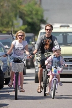  Biking with Stephen and his daughter