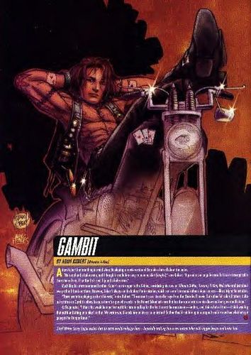  Gambit on his bike