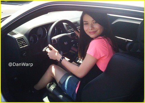  Miranda getting a driving lesson