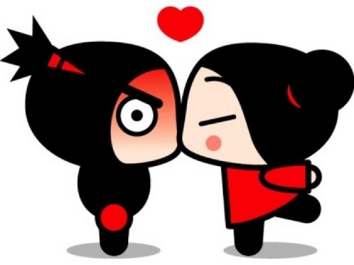  PUCCA AND GARU Поцелуи