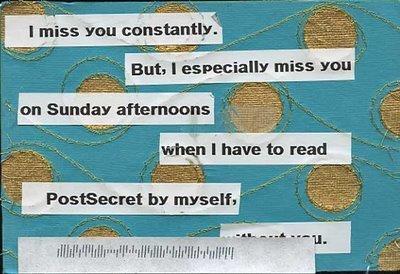  PostSecret - 26 April 2009