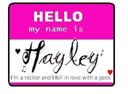  Hello my name is Hayley-for rockzsanders