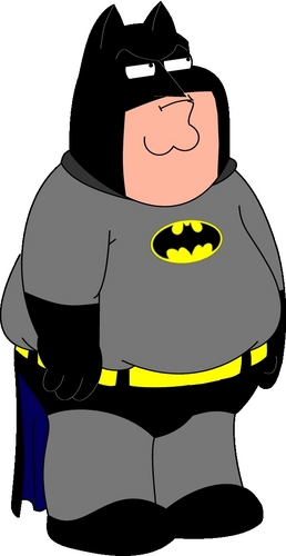  Peter Griffin as batman