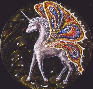 Unicorn With Butterfly Wings