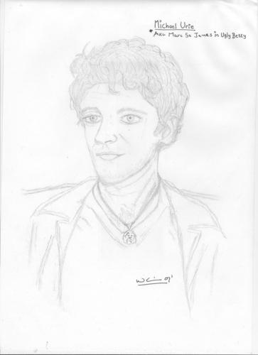  michael urie drawing
