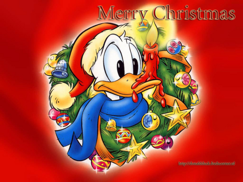 圣诞节 Donald 鸭 壁纸