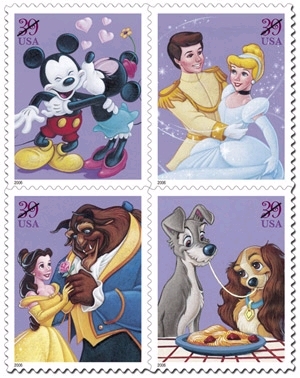  Дисней Couples Stamp