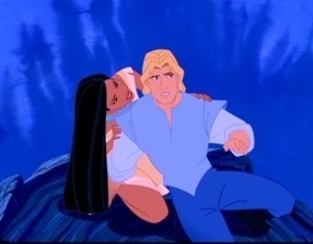 Pocahontas and John Smith 