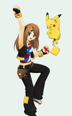  pokemon trainer with Pikachu