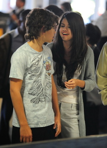 Jake/Selena At LAX Airport