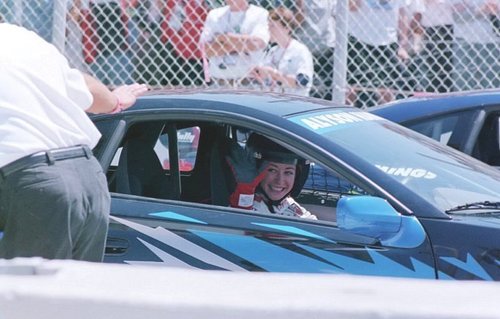  Alyson Hannigan in the Toyota Pro-Celebrity Race