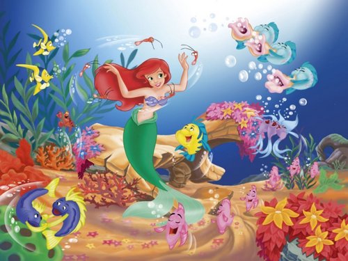 Walt ডিজনি দেওয়ালপত্র - The Little Mermaid