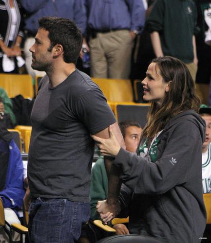 Jen & Ben at a Boston Celtics game