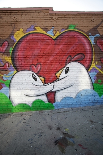  प्यार in graffiti