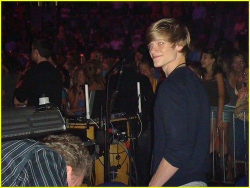 Lucas Till at Taylor Swift's concert
