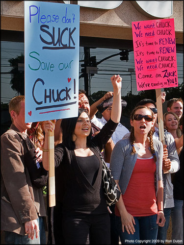  Save Chuck rally in Burbank!
