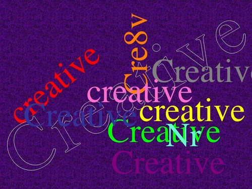 be creative
