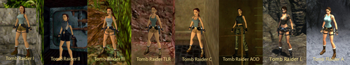  Lara Croft through the years