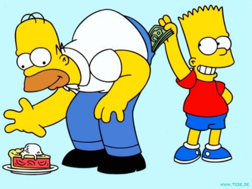  Bart Steals Money From Homer