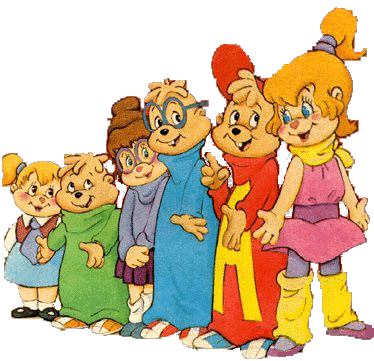  Alvin and the chipmunks and there girlfriends