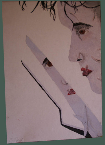  Edward scissorhands painting