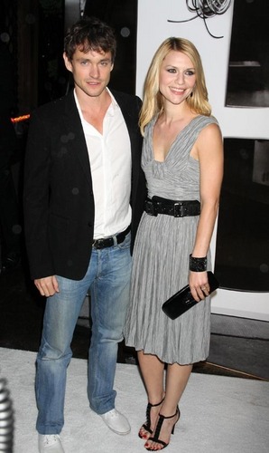  Hugh Dancy and Claire Danes at the 巴宝莉, burberry Lights Up NYC party