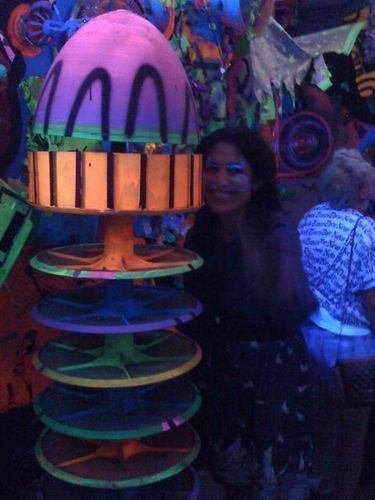  Lisa at Kenny Scharf's party