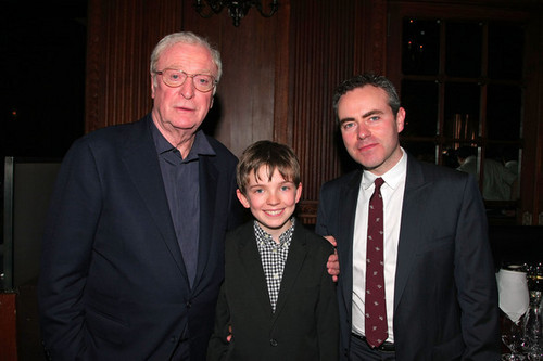  Michael Caine, Bill Milner and John Crowley