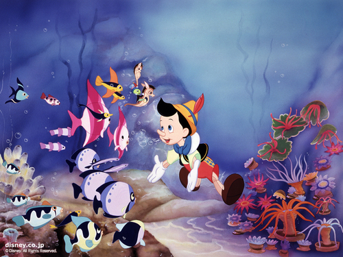  Pinocchio achtergrond