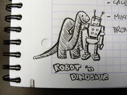  robots and dinos
