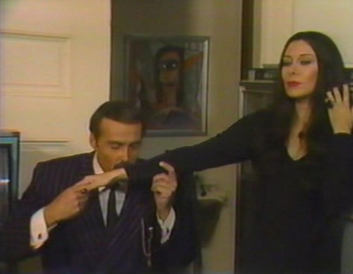  Halloween With the New Addams Family - Fake Morticia and Gomez