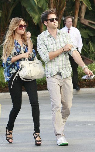  Kyle Howard and Lauren Conrad at the Lakers game