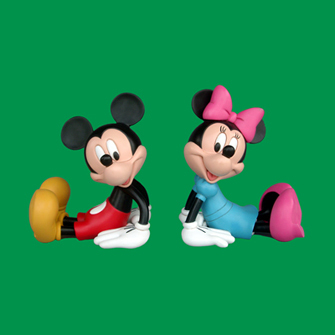  Mickey and Minnie Figurines