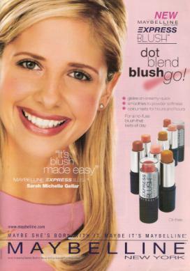  SMG in Maybelline Express Blush advertisement