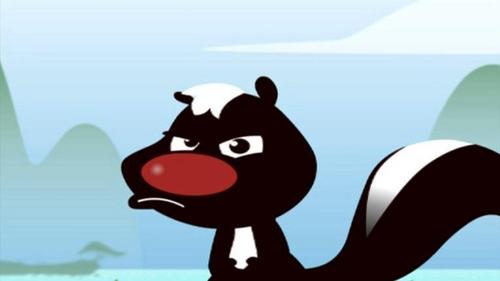  Skunk Gets Angry Like This Over A 桃, ピーチ That He Doesn't Want To Get For Bird Since He's Lazy!