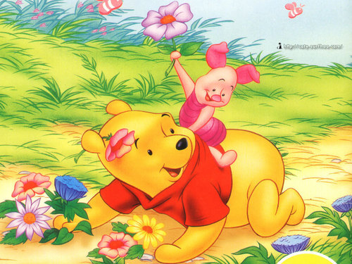  Winnie the Pooh and Piglet fondo de pantalla