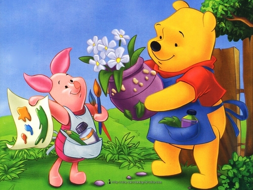  Winnie the Pooh and Piglet Hintergrund