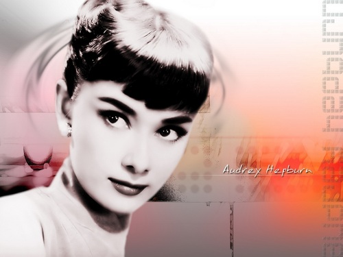  Audrey Hepburn karatasi la kupamba ukuta