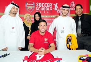  Cesc at Arsenal’s football academy in Dubai