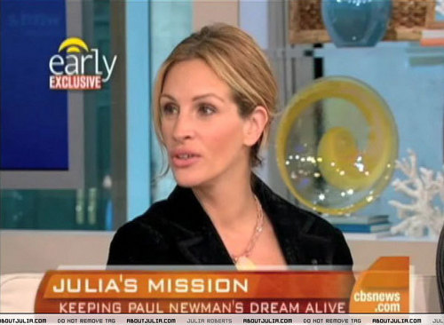 Julia on The Early Show