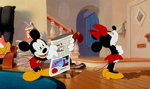  Mickey and Minnie Having a Disagreement