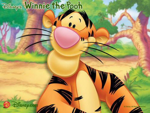  Winnie the Pooh, Tigger Обои